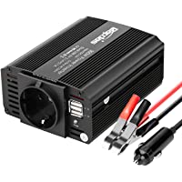 Bapdas 300W Inversor de Corriente- DC 12V- 220V-240V AC Salida- Dual Puertos USB 5V-2.1A